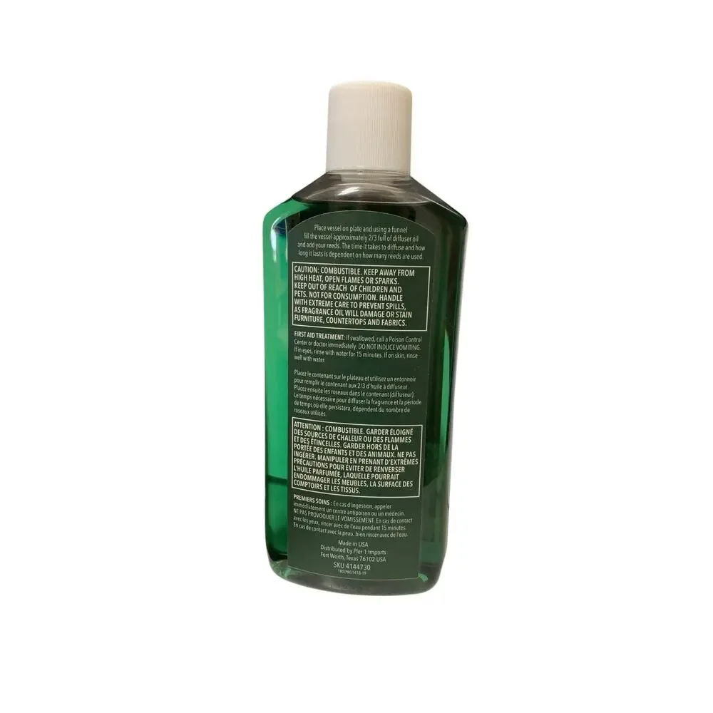 Pier 1 Green Holiday Forest Reed Diffuser Oil Refill 15‎ oz